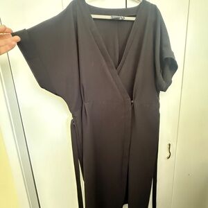 ASOS Chic Black Faux Wrap Dress